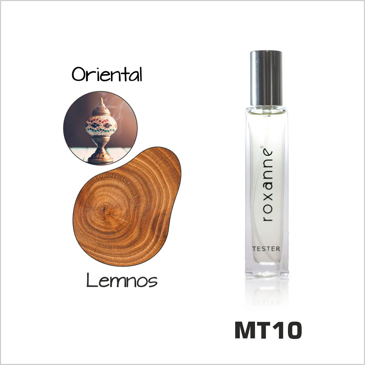 Parfum Roxanne MT10, Baldeman, Oriental-Lemnos, Barbati, 30 ml