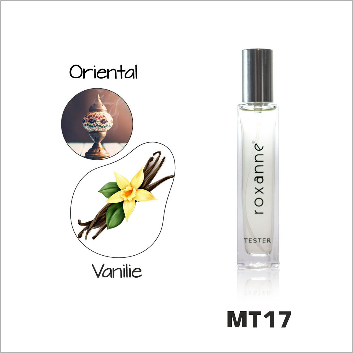 Parfum Roxanne MT17, Twist Tower , Oriental-Vanilie, Barbati, 30 ml