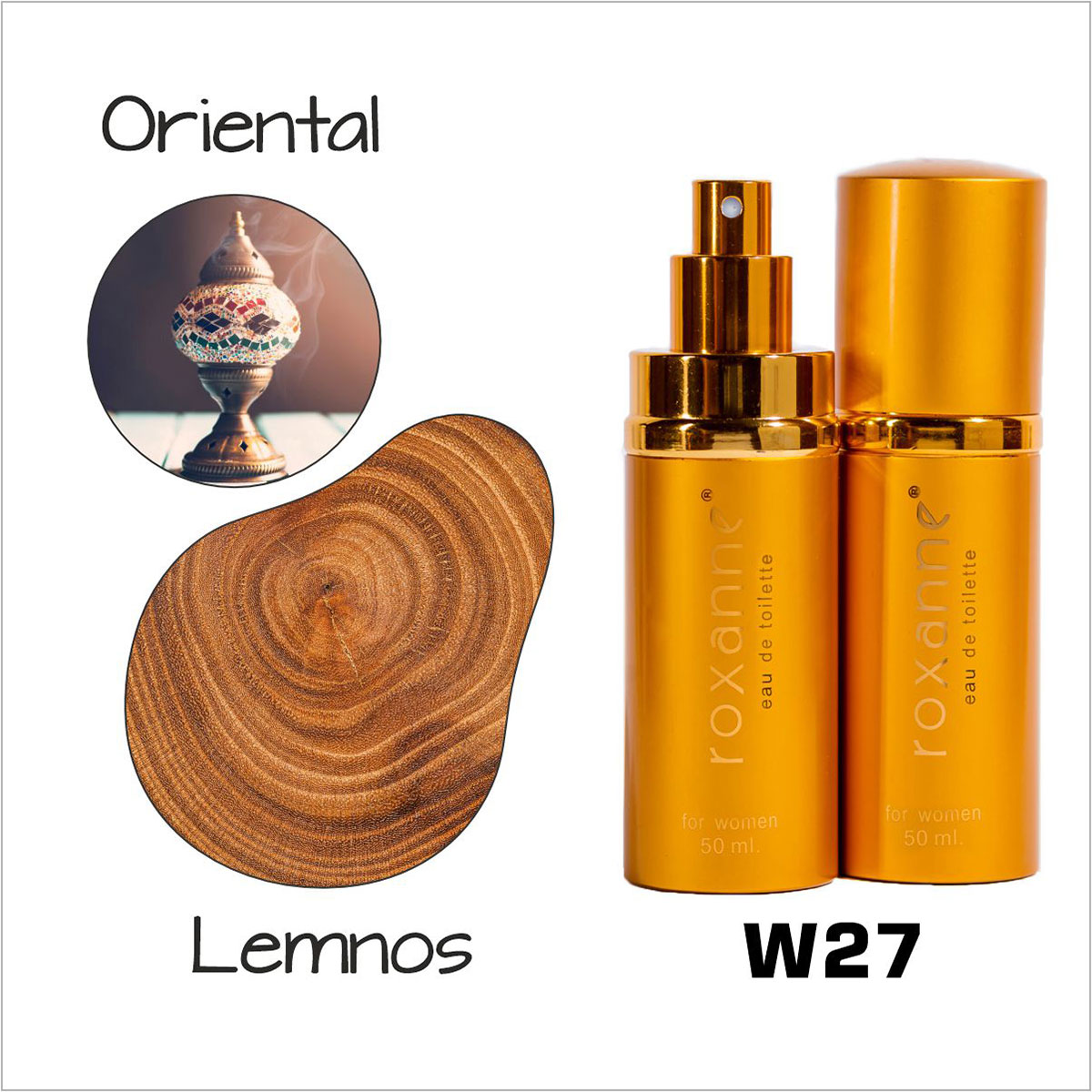 Parfum Roxanne W27, Chaglo, Oriental-Lemnos, Femei, 50 ml