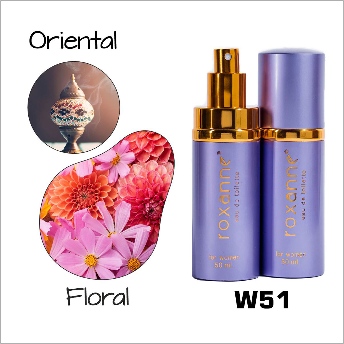 Parfum Roxanne W51, Fatale, Oriental-Floral, Femei, 50 ml