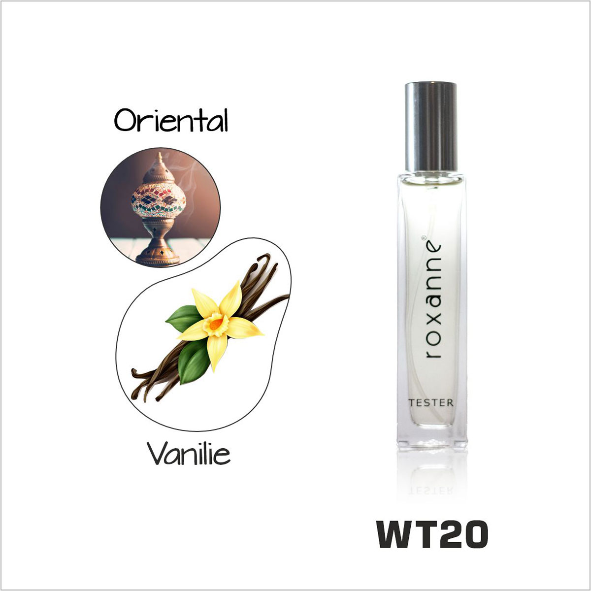 Parfum Roxanne WT20, White Angel, Oriental-Vanilie, Femei, 30 ml