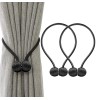 Bratara magnetica de prindere perdele/draperii, model BLACK BALLS