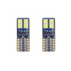 Set becuri auto cu LED CANBUS compatibil T10e W5W 8 SMD Alb 12/24V, destinat competitiilor auto sau off-road
