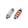 Set becuri auto cu LED CANBUS sofit compatibil C5W 12 SMD 4014 41mm Alb 12/24V, destinat competitiilor auto sau off-road