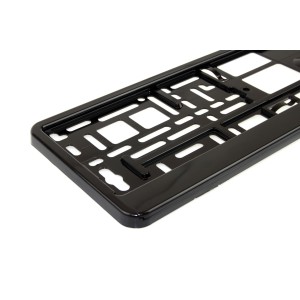 Suport numar inmatriculare negru lucios