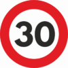 Autocolant Sticker "Limita Viteza" Reflectorizant - 30km/h