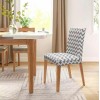 Husa universala pentru scaune clasice, model WAVE, culoare GRI + ALB