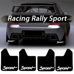 Set 4 Aparatori Noroi SPORT din cauciuc pentru autoturisme, universale, model Sport, dimensiune 30 x 23cm