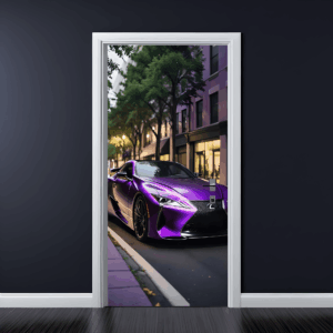 Folie imprimata color pentru decor Usa, dimensiune 200 x 90cm, model: AVX-DR07