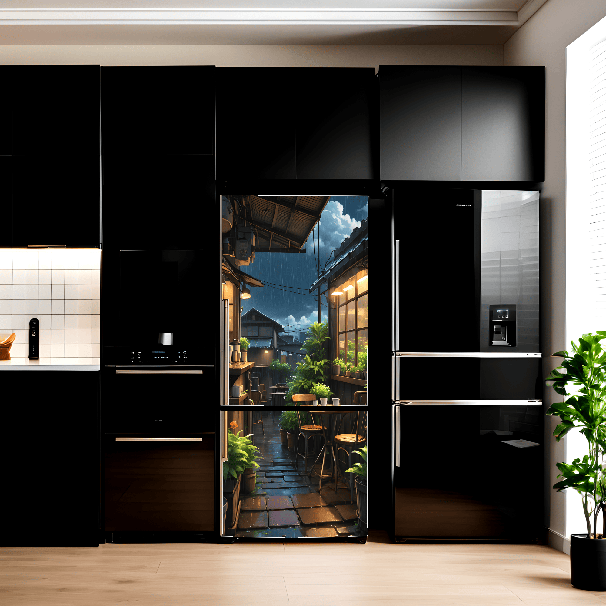Folie imprimata color pentru decor Frigider, dimensiune 200 x 90cm, model: AVX-FR23