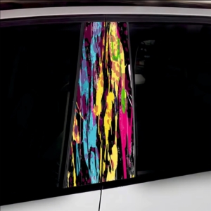 Set 2 stickere decorative pentru stalpii usilor, print autoadeziv de inalta rezolutie, dimensine 2 buc x 50 x 22 cm , cod: AVX-SSU-19