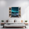 Folie imprimata color pentru decor perete locuinta, dimensiune 125 x 110cm, model: VIEW TO HAVEN 07