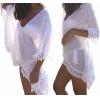 Tunica, Rochie de plaja aerisita, ușoara și delicata, culoare Alba, dimensiune Universala