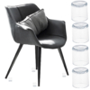 Set 4 buc. protectii anti-zgarieturi picioare scaun, diametru 19mm, culoare transparent