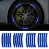 Set 20 bucati Elemente Reflectorizante "Wheel Arch" pentru autoturisme, biciclete, motociclete, atv-uri, scutere, culoare Albastra