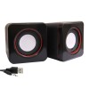 Boxe Stereo 2.0 cu conectare USB & Jack, putere 2 x 3W, culoare neagra
