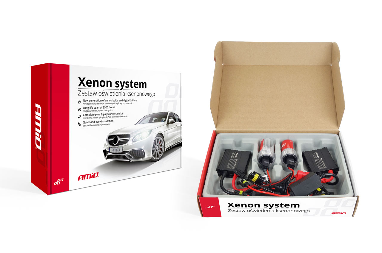 Kit XENON AC model SLIM, compatibil D2S, 35W, 9-16V, 6000K, destinat competitiilor auto sau off-road