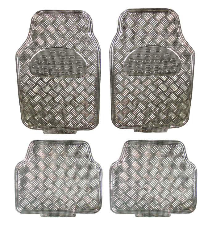 Covorase Auto Universale model Diamond culoare Crom Carbon