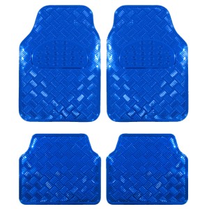 Covorase Auto Universale model Diamond culoare Crom Albastru