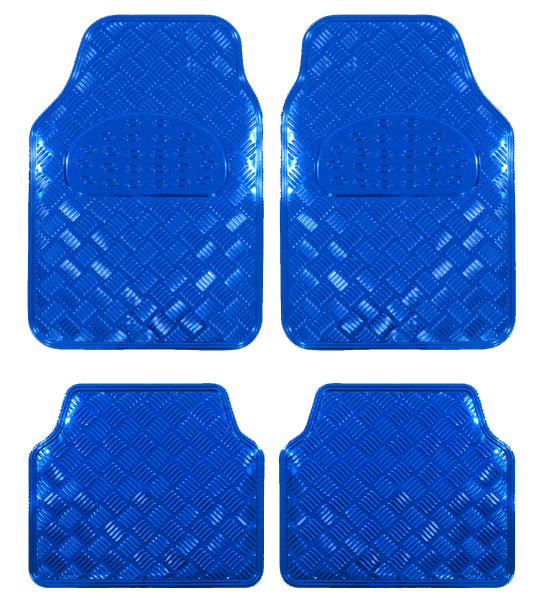 Covorase Auto Universale model Diamond culoare Crom Albastru
