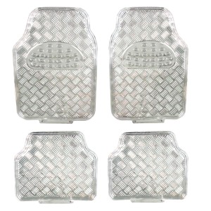 Covorase Auto Universale model Diamond culoare Crom Argintiu