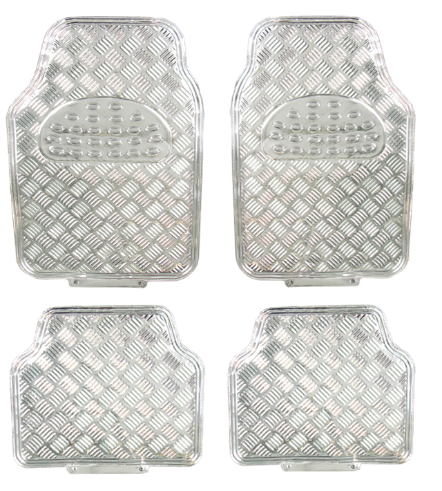 Covorase Auto Universale model Diamond culoare Crom Argintiu