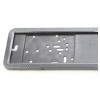 Suport numar inmatriculare INOX + finisaj CARBON, LPF 002