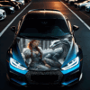 Folie Capota Auto "Hood Art" rezistenta la exterior, marime S (150 x 110cm) - Cod: AVX-CAPOTA-014S
