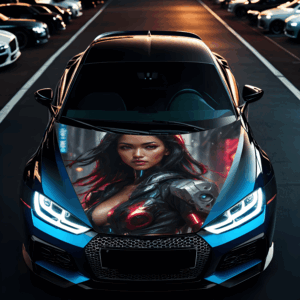 Folie Capota Auto "Hood Art" rezistenta la exterior, marime M (165 x 120cm) - Cod: AVX-CAPOTA-001M