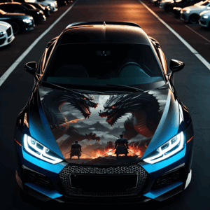 Folie Capota Auto "Hood Art" rezistenta la exterior, marime S (150 x 110cm) - Cod: AVX-CAPOTA-022S