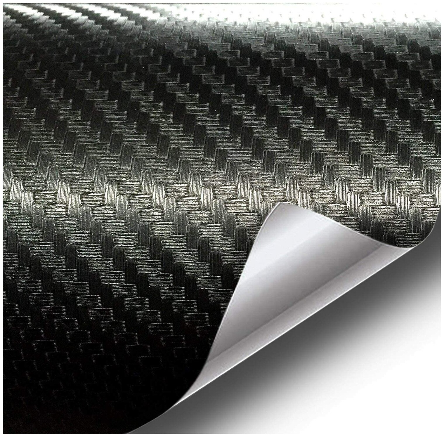 Folie colantare auto Carbon 3D Negru, 3m x 1.27m