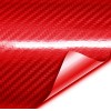 Folie colantare auto Carbon 5D Lacuit Rosu (3,0m x 1,52m)