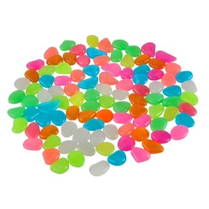 Set 100 pietre decorative fluorescente, culoare Multicolor, AVX-AG653C