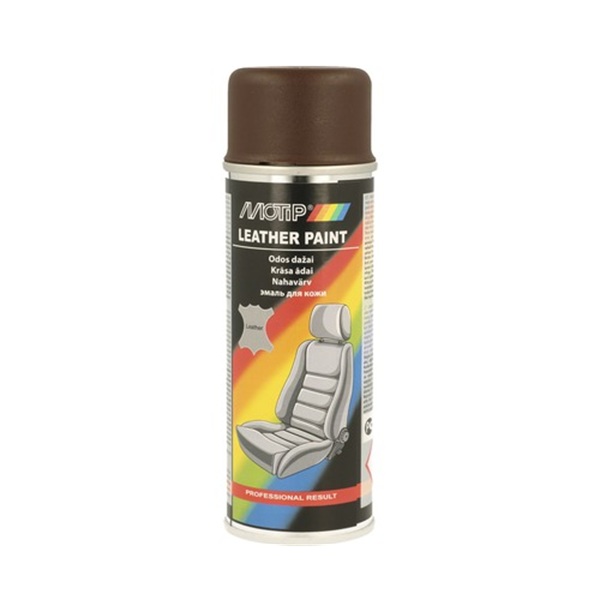 Spray vopsea pentru pentru reconditionare tapiterie din piele, 200 ml, culoare Maro