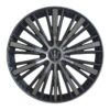 Set 4 capace roti VELAR Phantom Grey, design multi-spoke Premium, ABS rezistent, Universal, pentru jante R15
