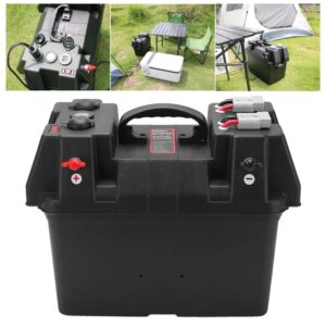 Cutie Ermetica SMART pentru baterie auto, multifunctionala cu terminale externe, voltmetru, pentru calatorii, camping, ambarcatiuni, rulote