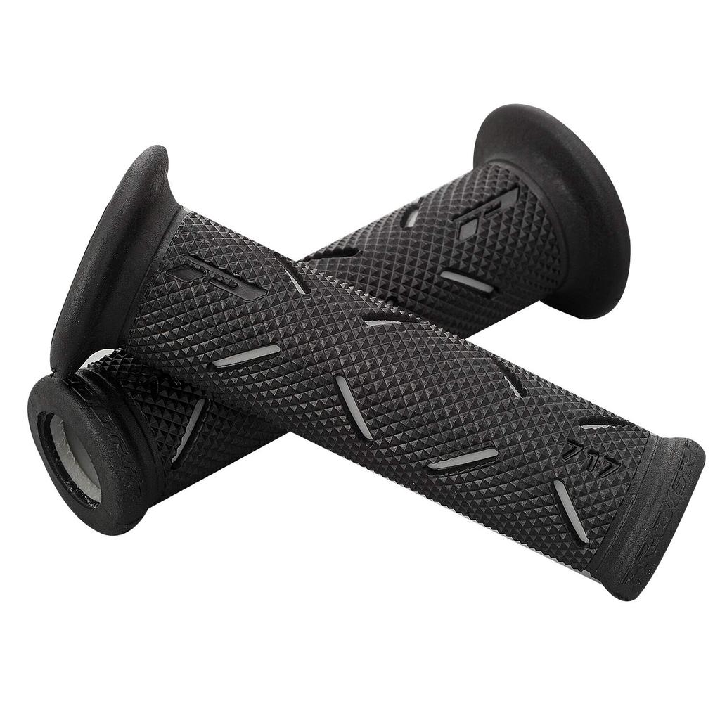 Set 2 buc. Manere Moto/ATV din cauciuc antiderapant, universale, culoare Neagra