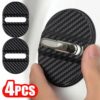 Set 4 buc. Ornamente Inchidere Usa, finisaj Carbon, culoare Neagra